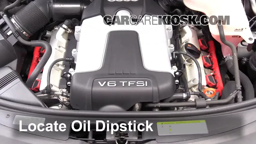 2011 Audi A6 Quattro 3.0L V6 Supercharged Oil Check Oil Level